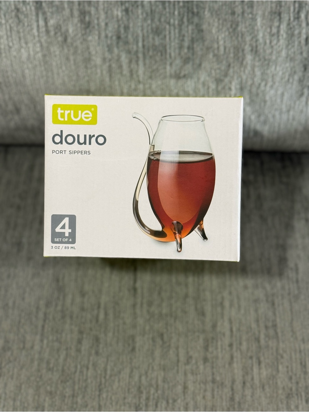UE Douro Glass Port Sippers - Clear with Amber Accent (Set of 4)